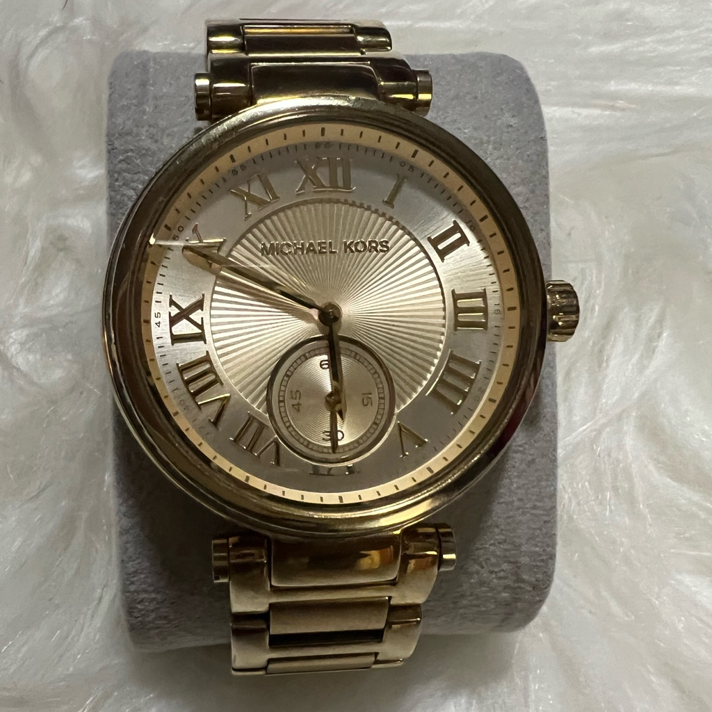 Michael Kors Skylar Champagne Dial GoldTone Ladies Watch